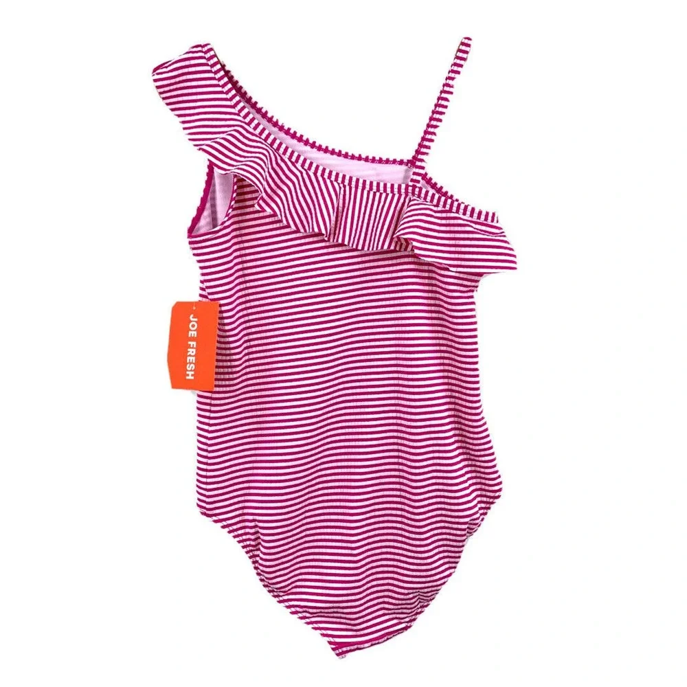 Joe Fresh Ruffle Shoulder Seersucker One‎ Piece 14